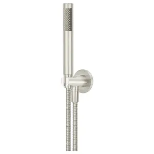 Round Hand Shower on Fixed Bracket, PVD Brushed Nickel by Meir, a Shower Heads & Mixers for sale on Style Sourcebook