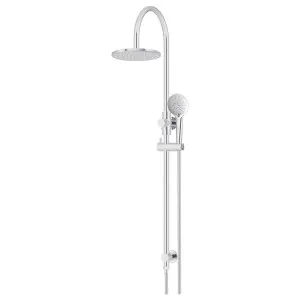 200mm Round Overhead Shower Rail, Three Function Hand Shower, Polished Chrome by Meir, a Shower Heads & Mixers for sale on Style Sourcebook