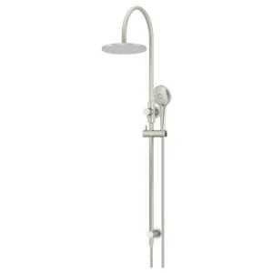 200mm Round Overhead Shower Rail, 3 Function Hand Shower, Lustre Bronze by Meir, a Shower Heads & Mixers for sale on Style Sourcebook
