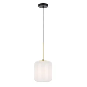Korova Small Pendant, Brass Matte, Opal Matte by Telbix, a Fixed Lights for sale on Style Sourcebook