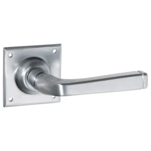 Small Menton Lever on Rose, Satin Chrome by Tradco, a Door Hardware for sale on Style Sourcebook