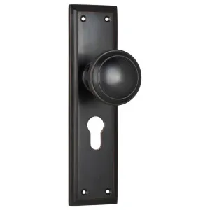 Milton Euro Knob Set, Antique Copper by Tradco, a Door Hardware for sale on Style Sourcebook