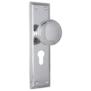 Milton Euro Knob Set, Chrome by Tradco, a Door Hardware for sale on Style Sourcebook