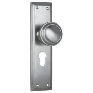 Milton Euro Knob Set, Satin Chrome by Tradco, a Door Hardware for sale on Style Sourcebook