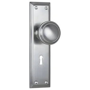 Milton Knob Lock Set, Satin Chrome by Tradco, a Door Hardware for sale on Style Sourcebook