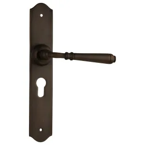 Reims Euro Lever Set, Antique Brass by Tradco, a Door Hardware for sale on Style Sourcebook