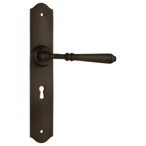 Reims Lever Lock Set, Antique Brass by Tradco, a Door Hardware for sale on Style Sourcebook