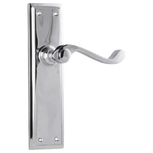 Milton Lever Latch Set, Chrome by Tradco, a Door Hardware for sale on Style Sourcebook