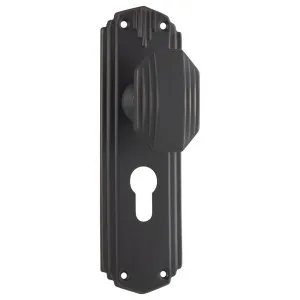 Art Deco Euro Knob Set, Antique Copper by Tradco, a Door Hardware for sale on Style Sourcebook