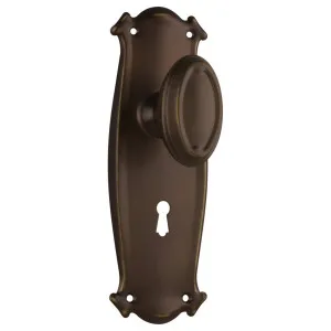 Bungalow Knob Lock Set, Antique Brass by Tradco, a Door Hardware for sale on Style Sourcebook