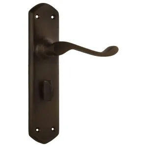 Windsor Privacy Lever Set, Antique Brass by Tradco, a Door Hardware for sale on Style Sourcebook