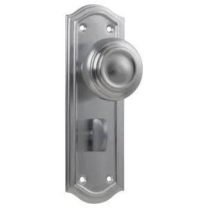 Kensington Privacy Knob Set, Satin Chrome by Tradco, a Door Hardware for sale on Style Sourcebook