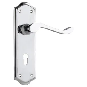 Henley Lever Lock Set, Chrome by Tradco, a Door Hardware for sale on Style Sourcebook