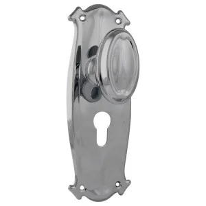 Bungalow Euro Knob Set, Chrome by Tradco, a Door Hardware for sale on Style Sourcebook