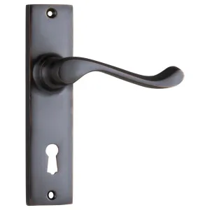 Fremantle Lever Lock Set, Antique Copper by Tradco, a Door Hardware for sale on Style Sourcebook