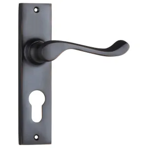 Fremantle Euro Lever Set, Antique Copper by Tradco, a Door Hardware for sale on Style Sourcebook