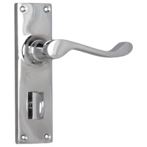 Victorian Privacy Lever Set, Chrome by Tradco, a Door Hardware for sale on Style Sourcebook