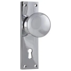 Victorian Knob Lock Set, Chrome by Tradco, a Door Hardware for sale on Style Sourcebook