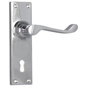 Victorian Lever Lock Set, Chrome by Tradco, a Door Hardware for sale on Style Sourcebook