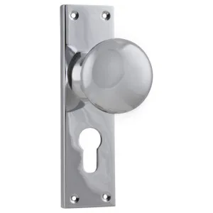 Victorian Euro Knob Set, Chrome by Tradco, a Door Hardware for sale on Style Sourcebook