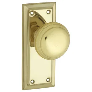 Small Richmond Knob Latch Set, Polished Brass by Tradco, a Door Hardware for sale on Style Sourcebook