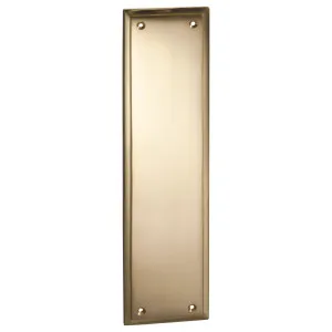 Milton Finger/Push Plate, Polished Brass by Tradco, a Door Hardware for sale on Style Sourcebook