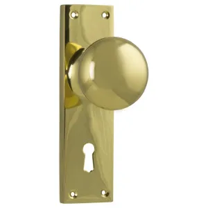 Victorian Knob Lock Set, Polished Brass by Tradco, a Door Hardware for sale on Style Sourcebook