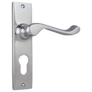 Fremantle Euro Lever Set, Chrome by Tradco, a Door Hardware for sale on Style Sourcebook