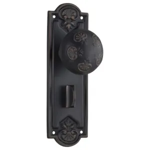 Nouveau Privacy Knob Set, Antique Copper by Tradco, a Door Hardware for sale on Style Sourcebook