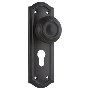 Kensington Euro Knob Set, Antique Copper by Tradco, a Door Hardware for sale on Style Sourcebook