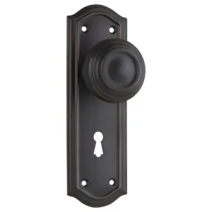 Kensington Knob Lock Set, Antique Copper by Tradco, a Door Hardware for sale on Style Sourcebook