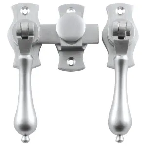 Teardrop French Door Fastener, Satin Chrome by Tradco, a Door Hardware for sale on Style Sourcebook