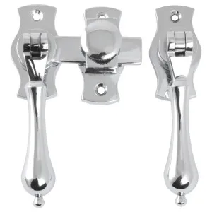 Teardrop French Door Fastener, Chrome by Tradco, a Window Hardware for sale on Style Sourcebook