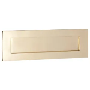 Spring-Loaded Letter Plate, Polished Brass by Tradco, a Door Hardware for sale on Style Sourcebook