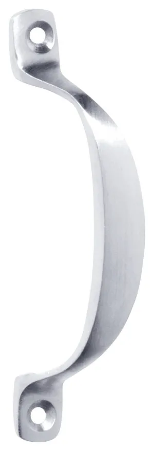 10cm Plain Offset Pull Handle, Satin Chrome by Tradco, a Cabinet Hardware for sale on Style Sourcebook