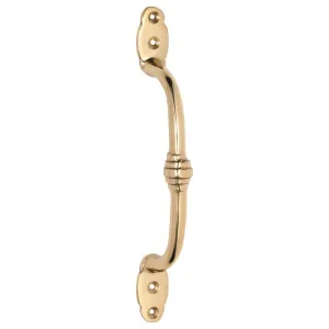 Decorative Offset Pull Handle, Polished Brass by Tradco, a Cabinet Hardware for sale on Style Sourcebook
