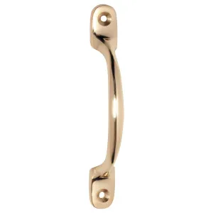 10cm Plain D-Pull Handle, Polished Brass by Tradco, a Cabinet Hardware for sale on Style Sourcebook