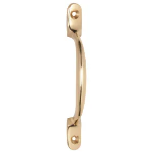 12.5cm Plain D-Pull Handle, Polished Brass by Tradco, a Cabinet Hardware for sale on Style Sourcebook