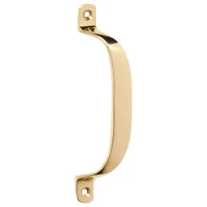 13cm Plain Offset Pull Handle, Polished Brass by Tradco, a Cabinet Hardware for sale on Style Sourcebook