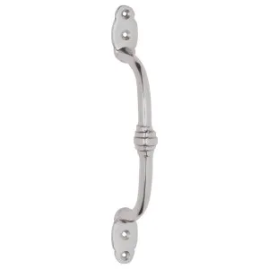 Decorative Offset Pull Handle, Satin Chrome by Tradco, a Cabinet Hardware for sale on Style Sourcebook