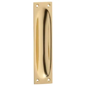 Sliding Door Flush Pull, Polished Brass by Tradco, a Door Hardware for sale on Style Sourcebook
