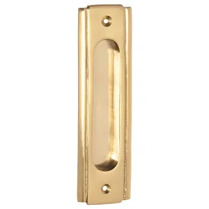 Deco Sliding Door Flush Pull, Polished Brass by Tradco, a Door Hardware for sale on Style Sourcebook