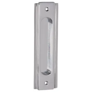 Deco Sliding Door Flush Pull, Satin Chrome by Tradco, a Cabinet Hardware for sale on Style Sourcebook