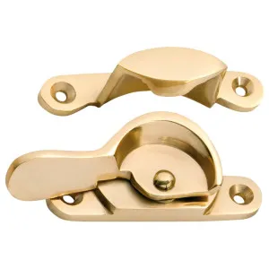 Narrow Basic Sash Fastener, Polished Brass by Tradco, a Window Hardware for sale on Style Sourcebook