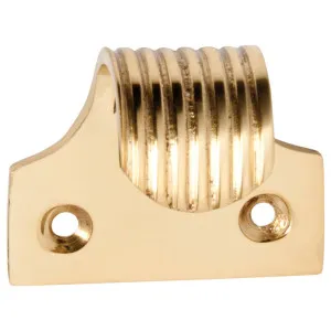 Reeded Sash Lift, Polished Brass by Tradco, a Window Hardware for sale on Style Sourcebook