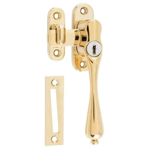 Locking Teardrop Casement Fastener (RH), PVD by Tradco, a Window Hardware for sale on Style Sourcebook