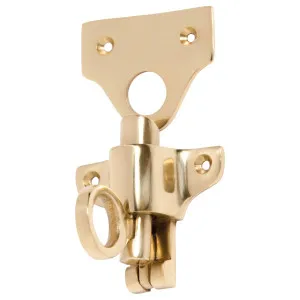Ring Pull Fanlight Catch, Polished Brass by Tradco, a Window Hardware for sale on Style Sourcebook