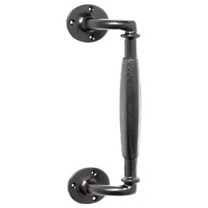 Offset Iron Pull Handle, Matte Blk by Tradco, a Door Hardware for sale on Style Sourcebook