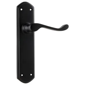 Windsor Lever Latch Set, Matte Blk by Tradco, a Door Hardware for sale on Style Sourcebook