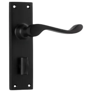 Victorian Privacy Lever Set, Matte Blk by Tradco, a Door Hardware for sale on Style Sourcebook